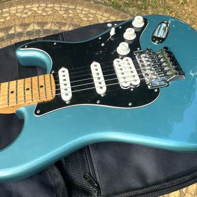 2019 Fender player Stratocaster Tidepool Blue HSS Floyd Rose image 5