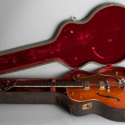 Gretsch  PX 6122 Country Gentleman Thinline Hollow Body Electric Guitar (1960), ser. #35130, original grey hard shell case. image 10