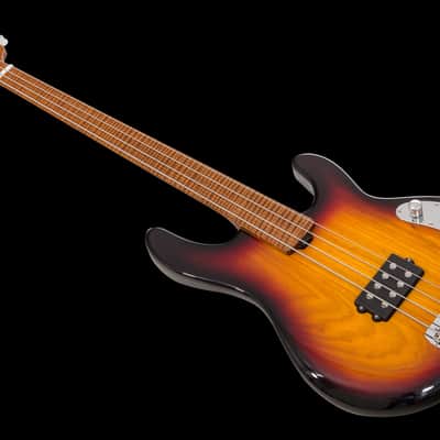 Music Man USA Stingray 4 Fretless BFR Vintage Sierra Burst - Limited Edition image 9