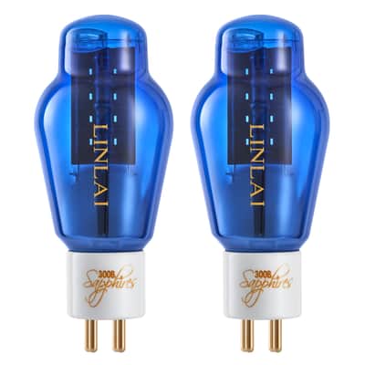 Gruvin LINLAI Sapphire 300B Vacuum Tube HiFi Audio Valve Electronic Tube (1 Pair) 2025 - blue image 1