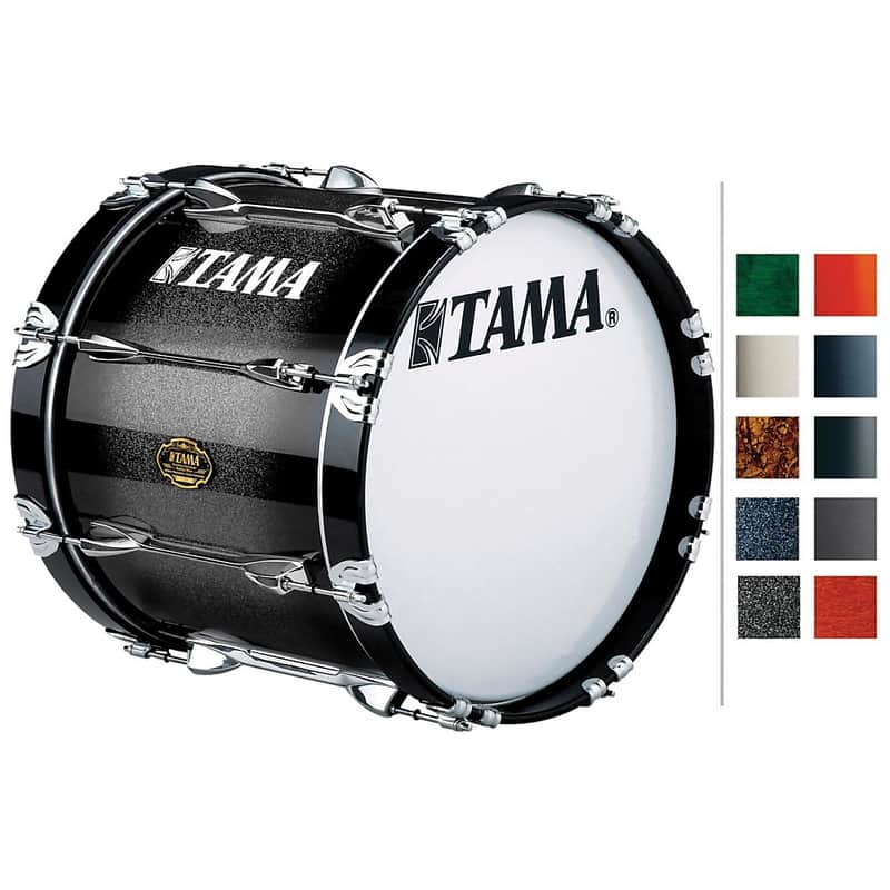Tama Marching Maple Bass Drum Regular Dark Stardust Fade 14x20 image 1