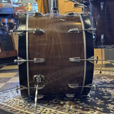 VINTAGE 1976 Ludwig Drum Set in Walnut Cortex - 14x22, 8x12, 9x13, 16x16 image 5