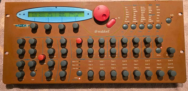 Waldorf Microwave XT Rackmount 10 Voice Wavetable Synthesizer Legendary Orange Digital Powerhouse with Analog Filters image 1