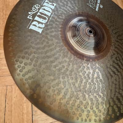 Paiste 22" RUDE "The Reign" Dave Lombardo Signature Power Ride Cymbal 2015 - Present - Raw image 2