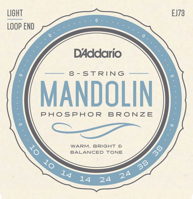 D'Addario #EJ67 - 8-String Mandolin Nickel-Plated Steel Strings, 11-39 image 1