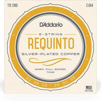 D'Addario EJ94 Requinto, 6-String, Silver Plated Copper image 1