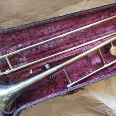 Vintage Pan American Trombone, USA, with case/mouthpiece, Good condition image 2
