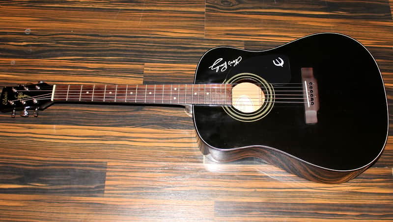 Elvis Presley Epiphone Guitar Acoustic made in USA TCB EE-101/BK