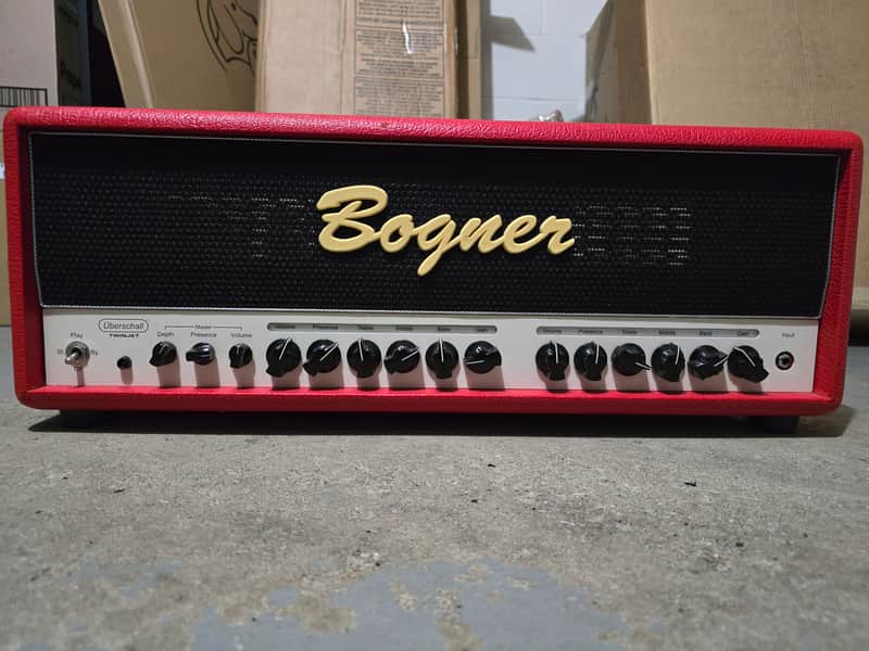 Bogner Uberschall Twin Jet 100-Watt Head - Red Tolex image 1