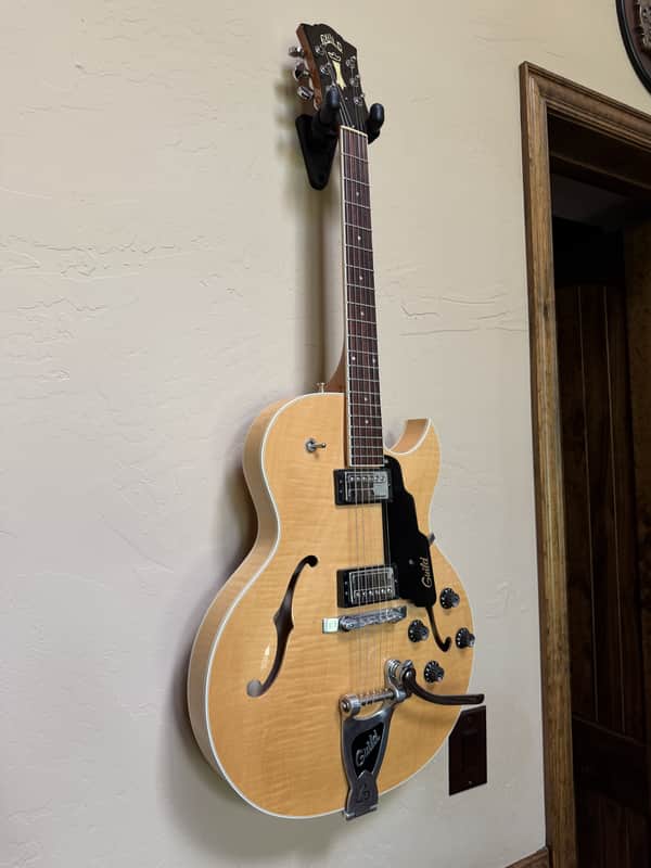 Guild Starfire III — USA-Made Blonde Flame Thinline Hollowbody w/ Vibrato, HSC image 1