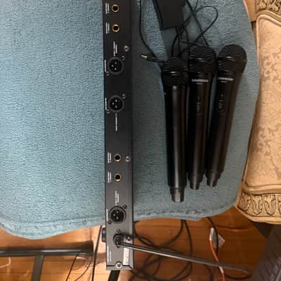 Samson Stage 412 3 Channel Wireless Microphone System 2020s - Black image 3