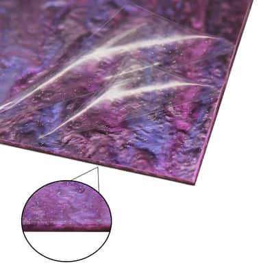 Guitar Pickguard Material - Lavender Swirl Acrylic - 17 x 11.5 inch Pickguard Blank image 2