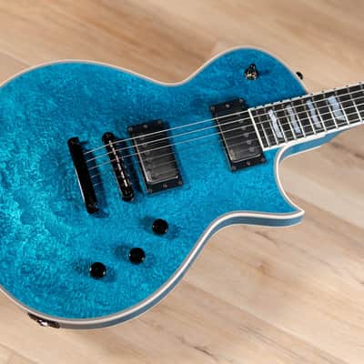 ESP Eclipse Custom Original Series Electric Guitar w/ Case – Blue Liquid Metal image 9