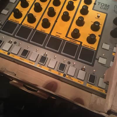 Akai Tom Cat Analog Drum Machine 2015 - Grey & Yellow image 2