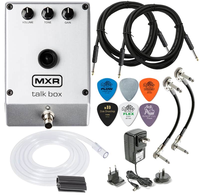 MXR M222 TALK BOX Effects Pedal Voicebox for Guitar, Keyboard and other instruments with Tonebird Cable, Dunlop Picks, MXR Patch Cable Bundle image 1