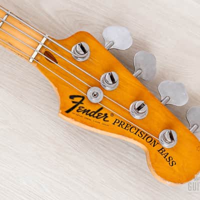 1972 Fender Precision Bass Natural Ash Vintage Bass w/ 1 1/2" Nut Width, Case image 4