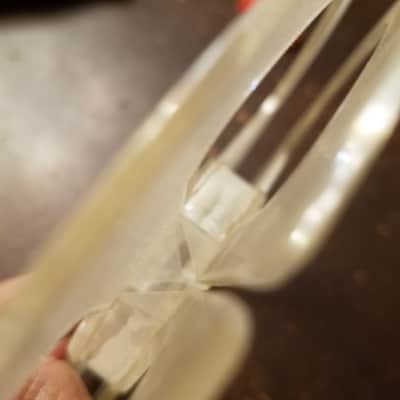 Telefunken 7" empty tape reel R2R Magnetophon take up supply 1950s - 1960s - clear plastic image 4
