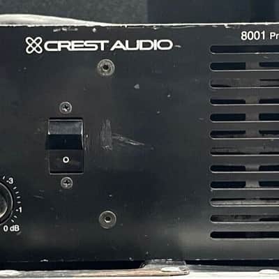 Crest Audio 8001 Professional Stereo Power Amplifier 8001 - Black image 1