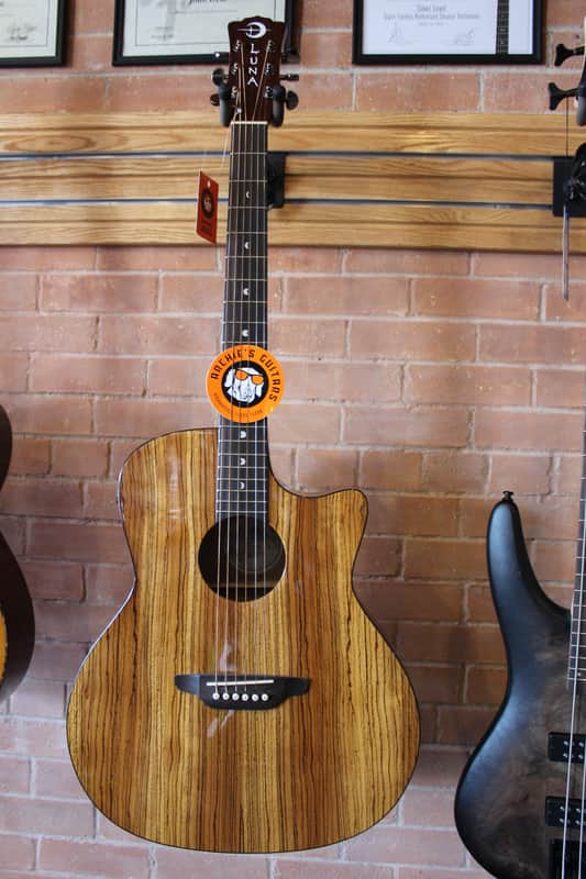 Luna Gypsy Zebrawood Acoustic-Electric Gloss Natural image 1