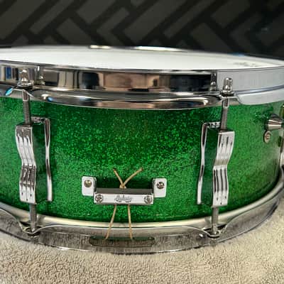 Ludwig Green Sparkle Jazz Festival Snare Drum - Excellent - 1960s image 22