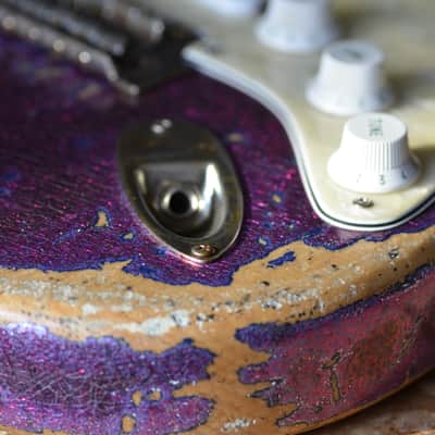 Fender American Stratocaster Magenta Sparkle Heavy Relic Custom Shop Texas Specials image 24