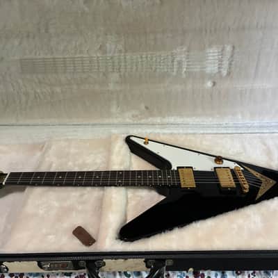 Gibson Reverse Flying V 2007 UNPLAYED Black Ebony fretboard image 2