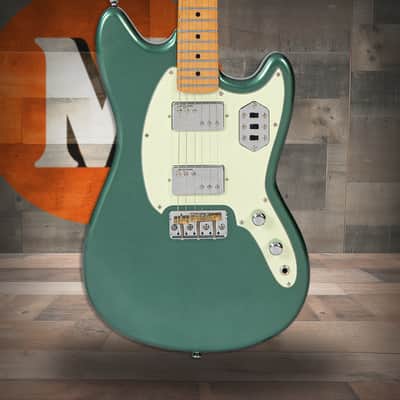 Vintage REVO Series 'Colt HH Twin' Hardtail Guitar - Metallic Sherwood Green (VRCT55MG) image 1