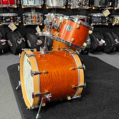 ~RARE!~ Yamaha Maple Custom 5-Piece 10/12/14/16/20 Drum Kit Set in Satin Natural Vintage with SKB Soft-Shell Bags image 2