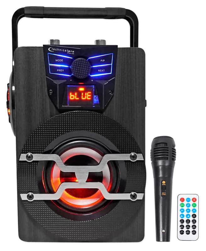 Home Rechargeable Bluetooth Karaoke Quarantine Activity System w/LED's+Mic image 1