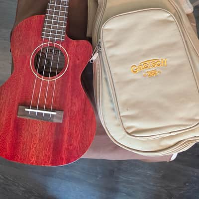 Gretsch G9121 Tenor Acoustic-Electric Ukulele 2023 - Honey Mahogany Stain image 4