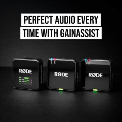 RODE Wireless GO (Gen 3) 2-Person Compact Digital Wireless Microphone Recorder Black Bundle with Grade Lavalier Lapel Microphone (2 Pack), Kellards Cleaning Cloth image 5