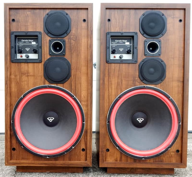 Cerwin-Vega D-9 vintage speakers just refoamed 152WR woofers image 1