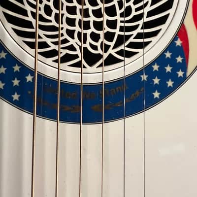 Washburn D2001PWH Patriot 2002 - Pearl White image 8