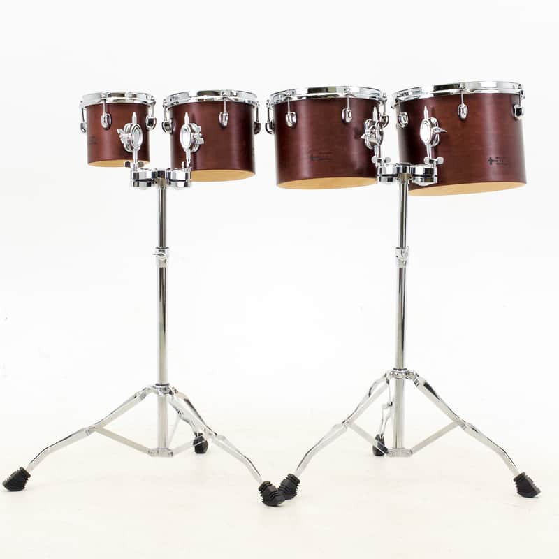 TreeHouse Custom Drums Academy Concert Toms - Small Four 6-8-10-12 EARTH BROWN image 1
