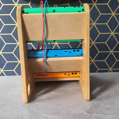 Roland Aira Compact S1 J6 T8 E4 - Oak Veneer Triple Stand from Synths And Wood image 8
