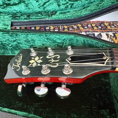 1982 Tokai ES100R Vintage Semi-Hollow ES Guitar Watermelon Long Guard, Japan image 13
