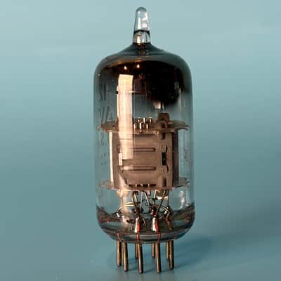 1960s RCA 12AV7 Vintage Gray Plate Halo Getter Vacuum Tube! T601 image 3