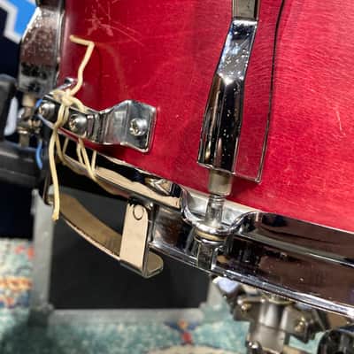 Modern Drum Shop NYC - 6x14" Wood 10-Lug Snare Drum - Red Stain Finish image 16