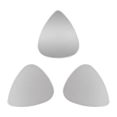 Exotic Plectrums Stainless Steel Guitar Or Bass Pick - 0.30 mm Light Gauge - 351 Shape - Specialty Metal Exotic Plectrum - 3 Pack