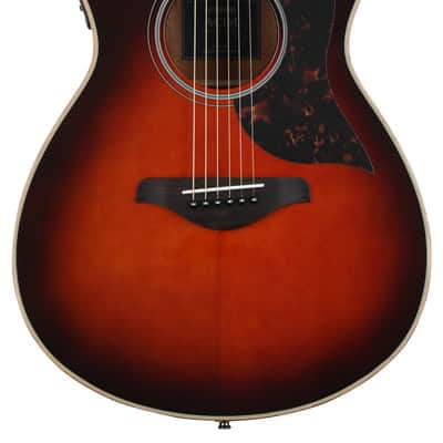 Yamaha AC1M Concert Cutaway Acoustic-electric Guitar - Tobacco Brown Sunburst image 2