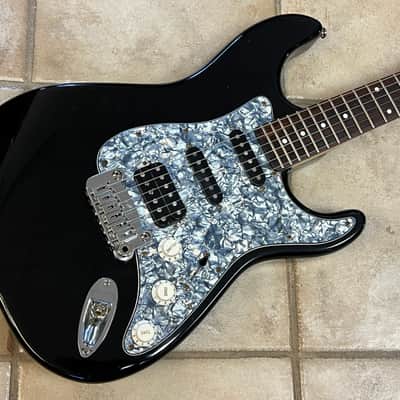 2011 G&L Tribute Legacy HSS Electric Guitar Black image 1