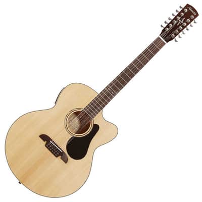 Alvarez AJ80-12CE Artist 12-String Jumbo Acoustic Electric Guitar - Natural Gloss image 2