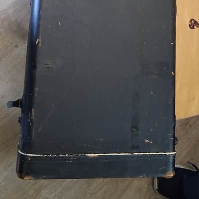 Fender Musicmaster Hardshell Case w/Red Plush Interior 1956 - Painted Black) image 1