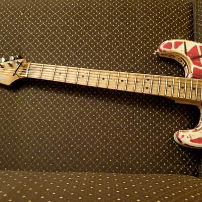 EVH (Partscaster) Frankenstrat 2000s Striped RED/WHITE 3 DAYS LEFT! image 10