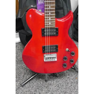 Lyon by Washburn L-115 Red Electric Guitar with Gig Bag. 1990s image 1