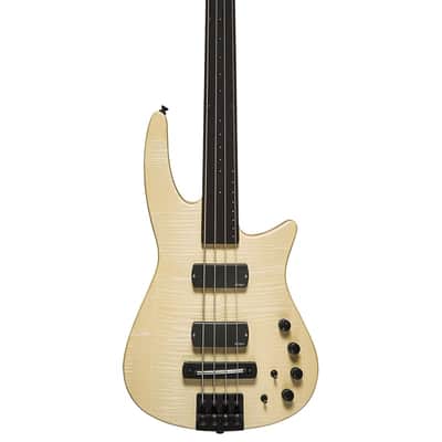CR4 RADIUS Bass Guitar Natural Satin Fretless image 8