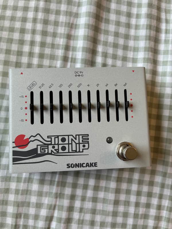 SONICAKE Tone Group 10-Band EQ Guitar Bass Effects Pedal 2020s - Silver image 1