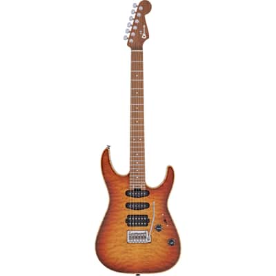 Charvel USA Select DK24 HSS 2PT CM QM Autumn Glow - Custom Electric Guitar image 1