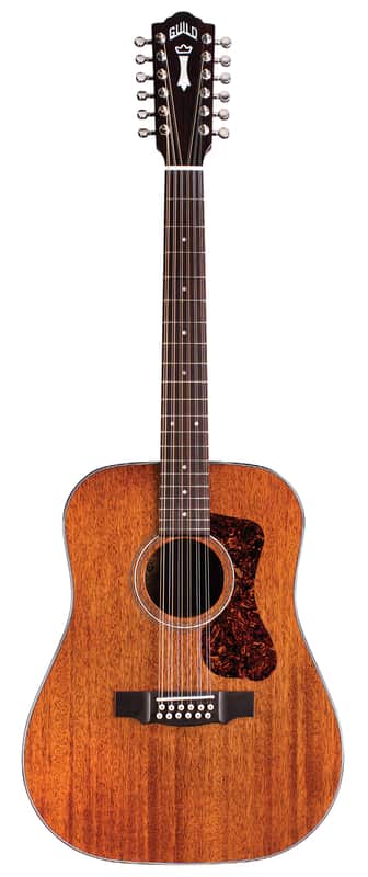 Guild D-1212 - 12 String Dreadnought Guitar - Natural - with Guild Premium Gig Bag image 1