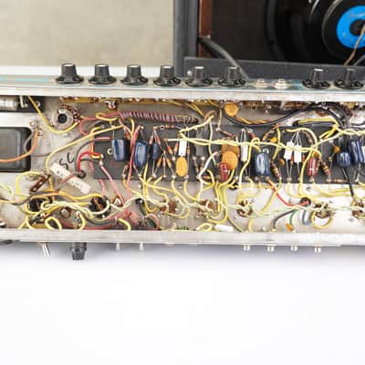 1968 Fender Deluxe Reverb AB763 Silverface 1x12 Combo Amp #59042 image 20